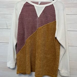Oversized Color Block Top